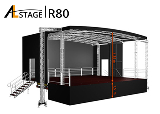 Pultdach-Trailerbühne AL Stage R80