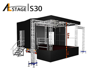 Pultdach-Trailerbühne AL Stage S30