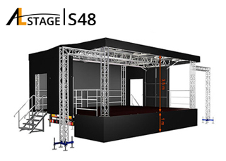Pultdach-Trailerbühne AL Stage S48