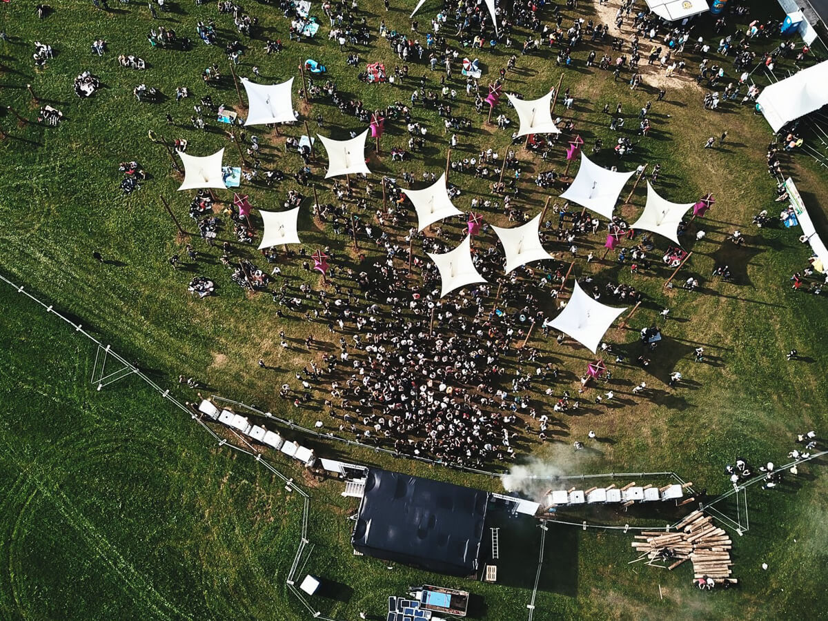 AL Stage R60 - Drone picture at an open-air festival