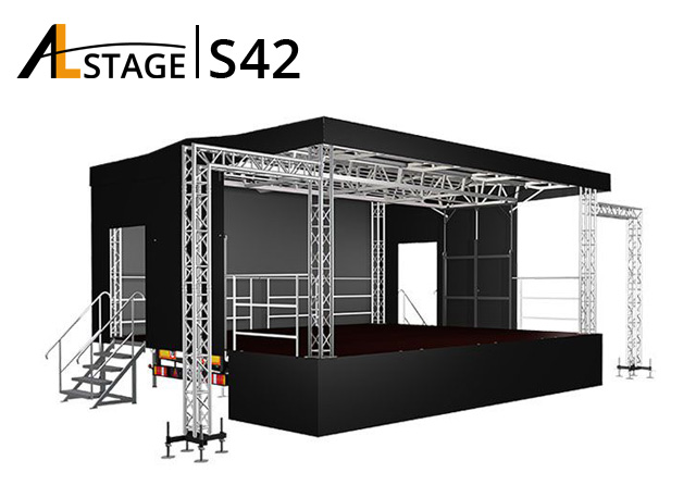 Pultdach-Trailerbühne AL Stage S42