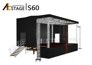 Pultdach-Trailerbühne AL Stage S60