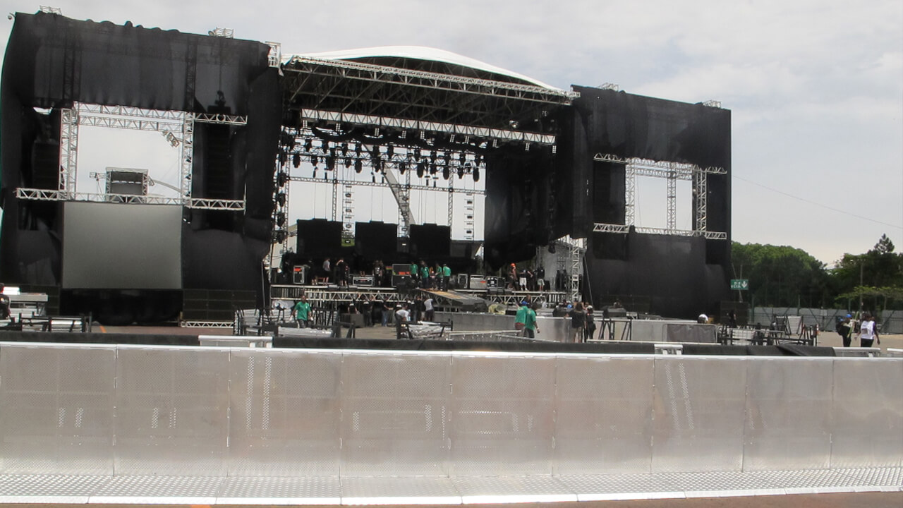 Stage Barriers for a music festival